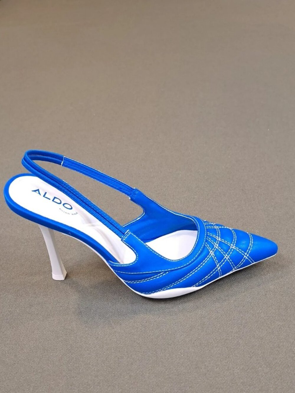 ALDO Striker Slingback Heels - Color: Medium Blue - Size: 6